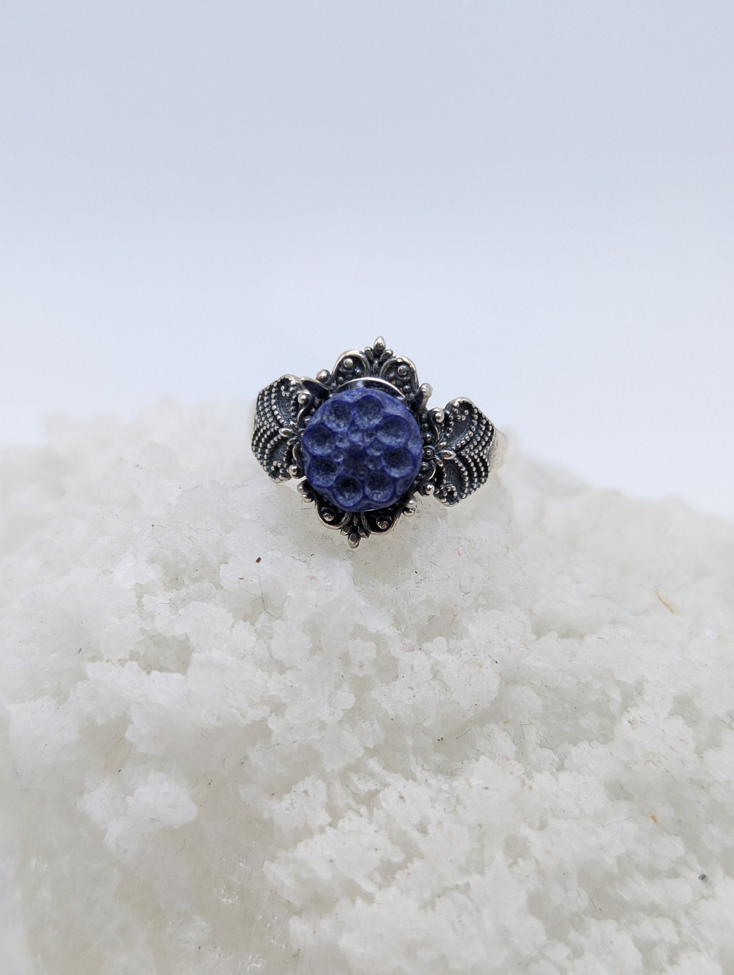 Lapis lazuli 925 Sterling silver ring